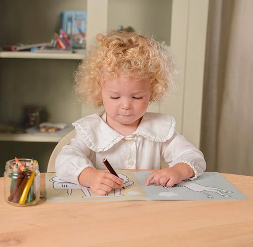 Colour & Sketch colouring book