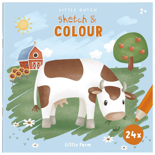 Colour & Sketch colouring book