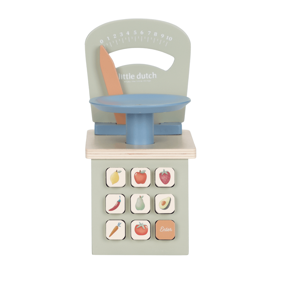 Wooden weighing scale