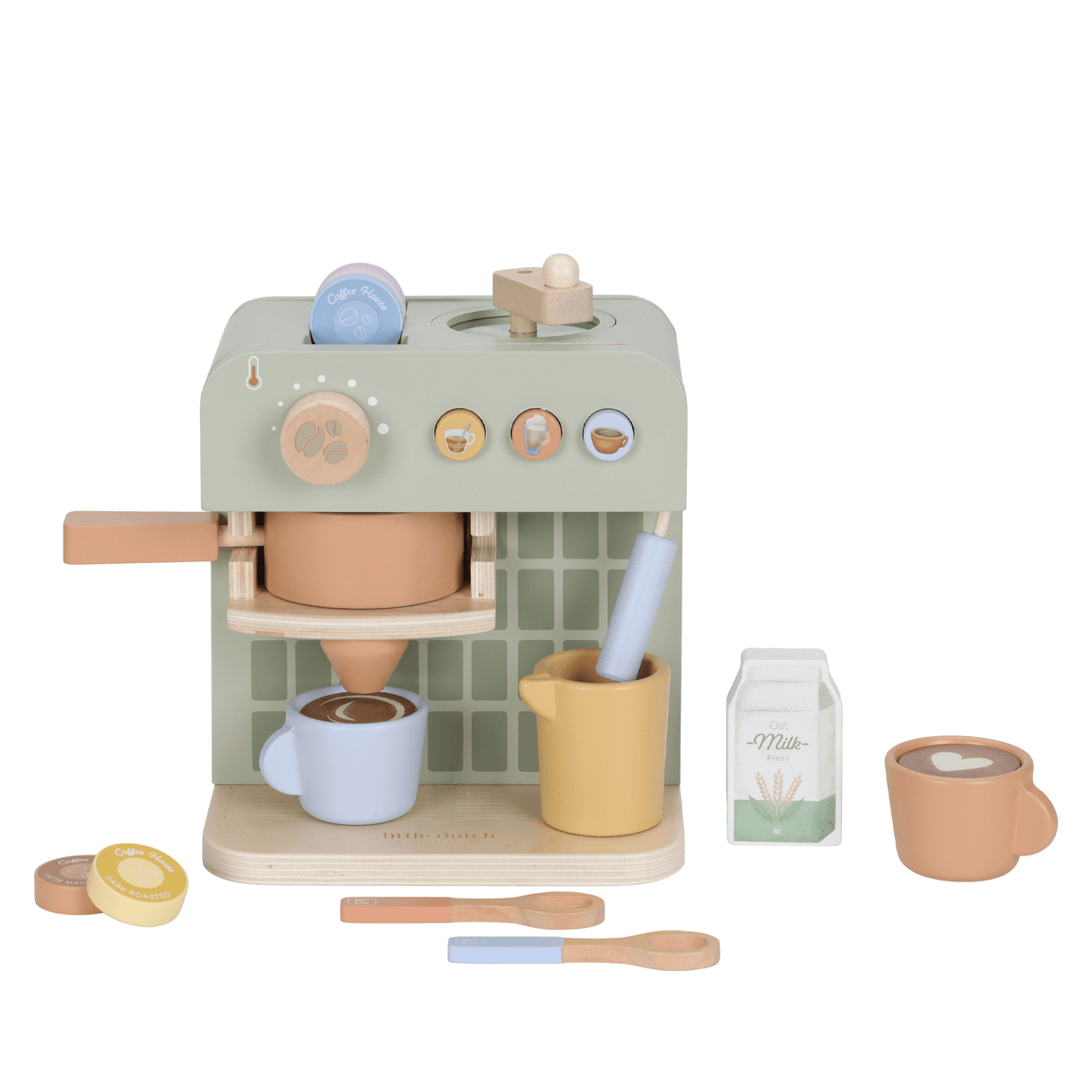 Wooden coffee machine