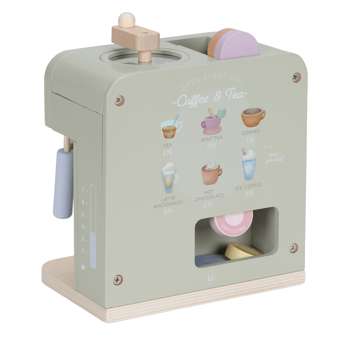 Wooden coffee machine