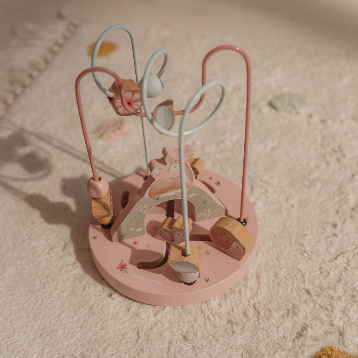 Wooden activity spiral - fairy garden