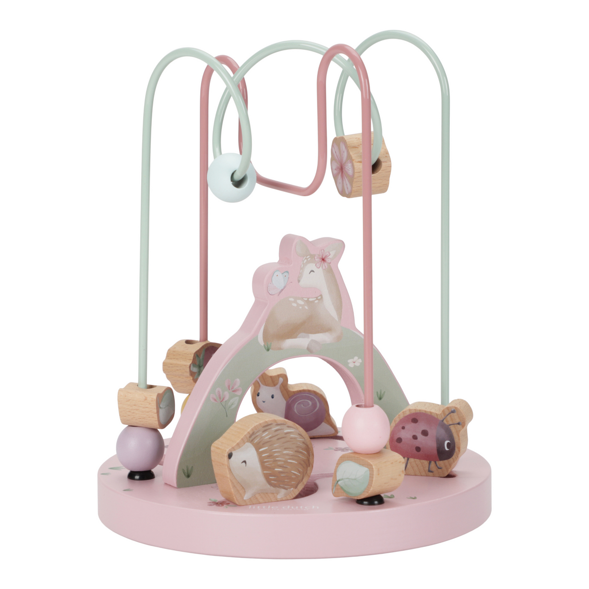 Wooden activity spiral - fairy garden