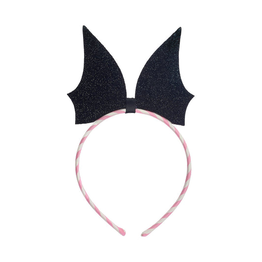 Stripy bat headband