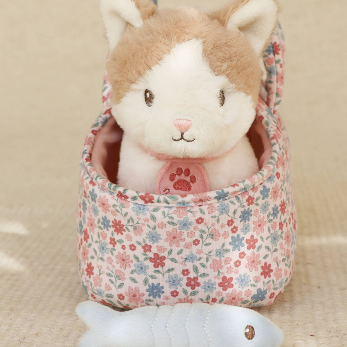 Plush Cat in a Bag