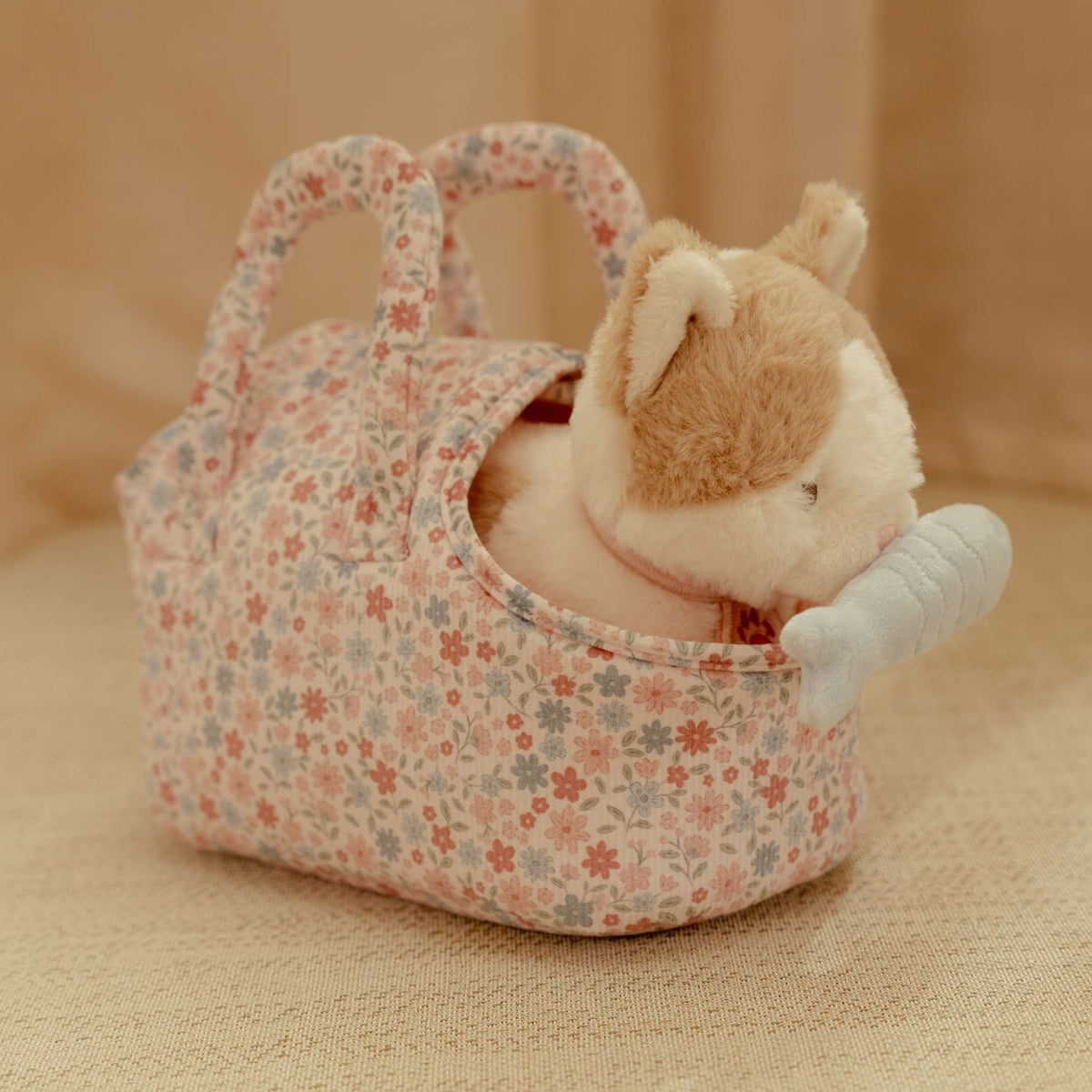Plush Cat in a Bag