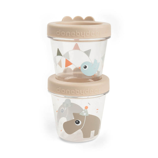 Baby Food Container - Two Pack - Sand