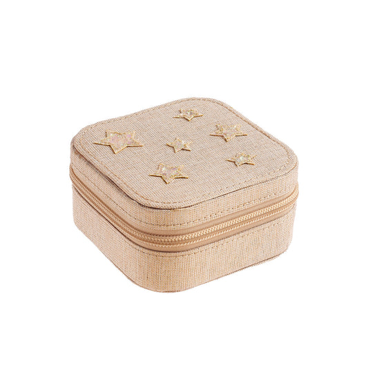 Shimmer star square jewellery box