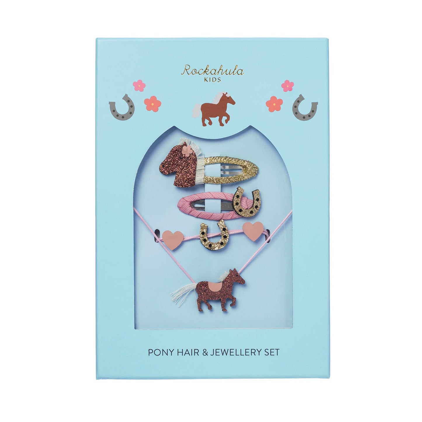 Peggy Pony Hair & Jewellery Set