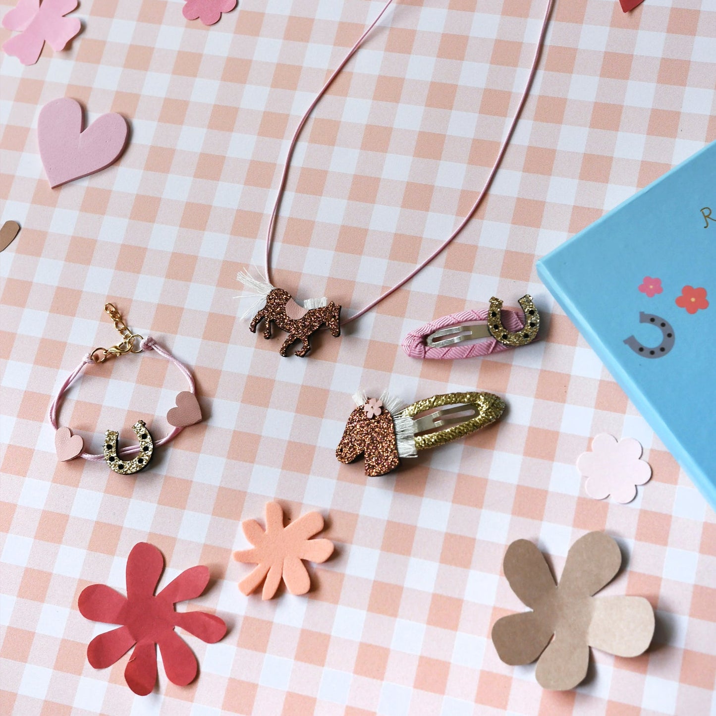 Peggy Pony Hair & Jewellery Set