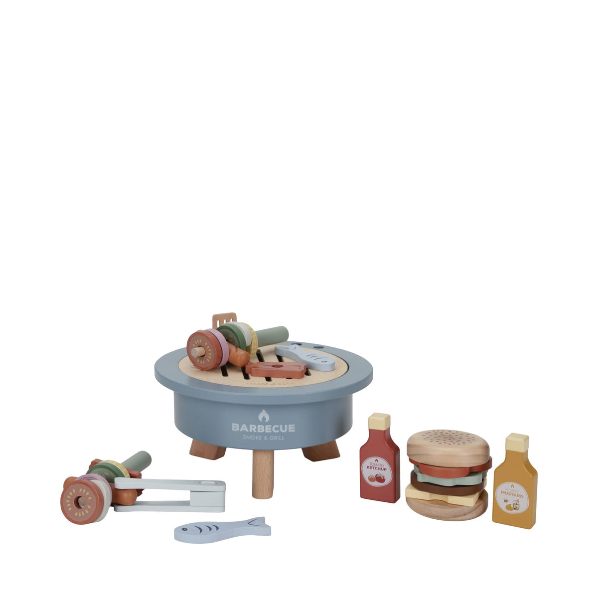Wooden Barbeque & Food Set