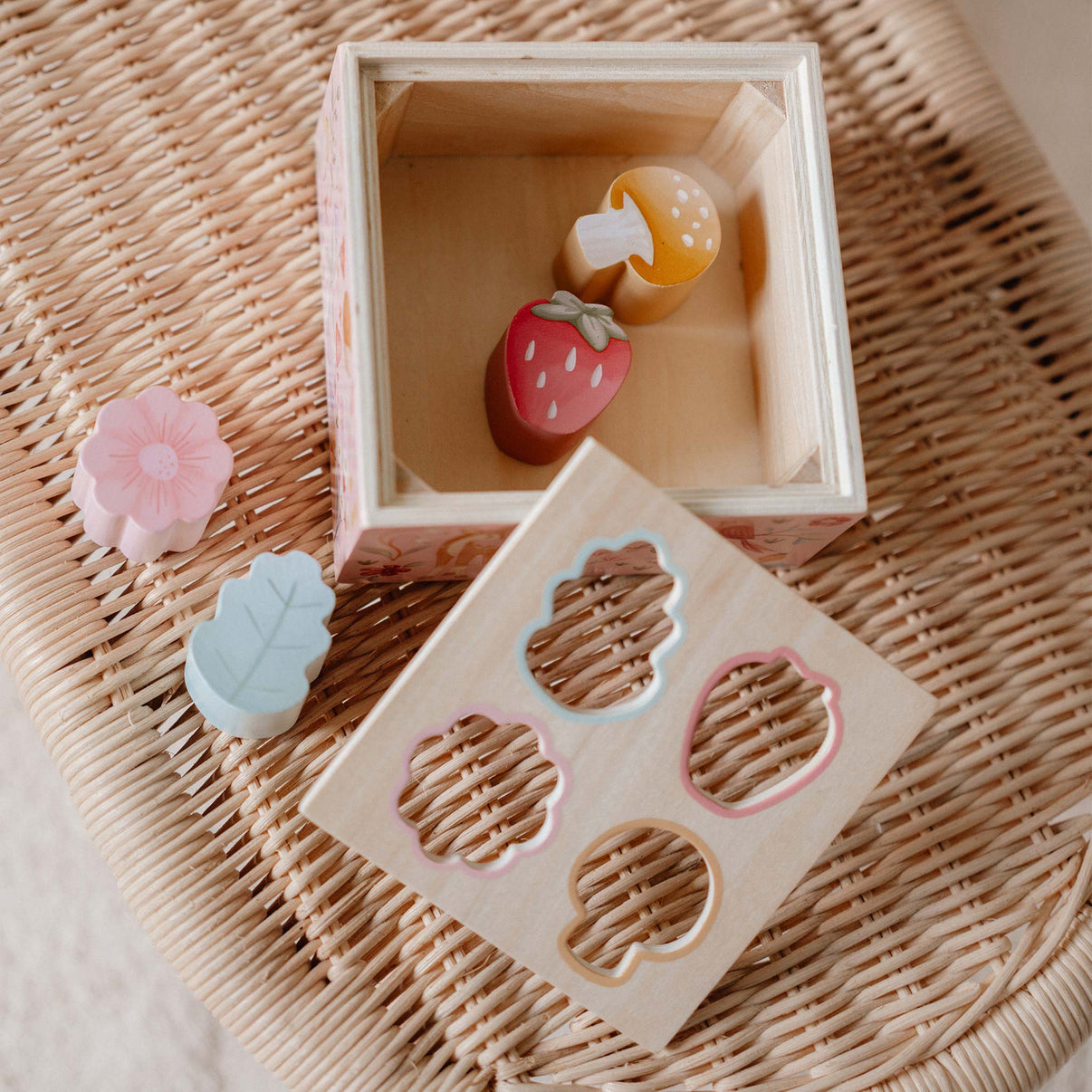 Wooden Shape Sorter - Fairy Garden