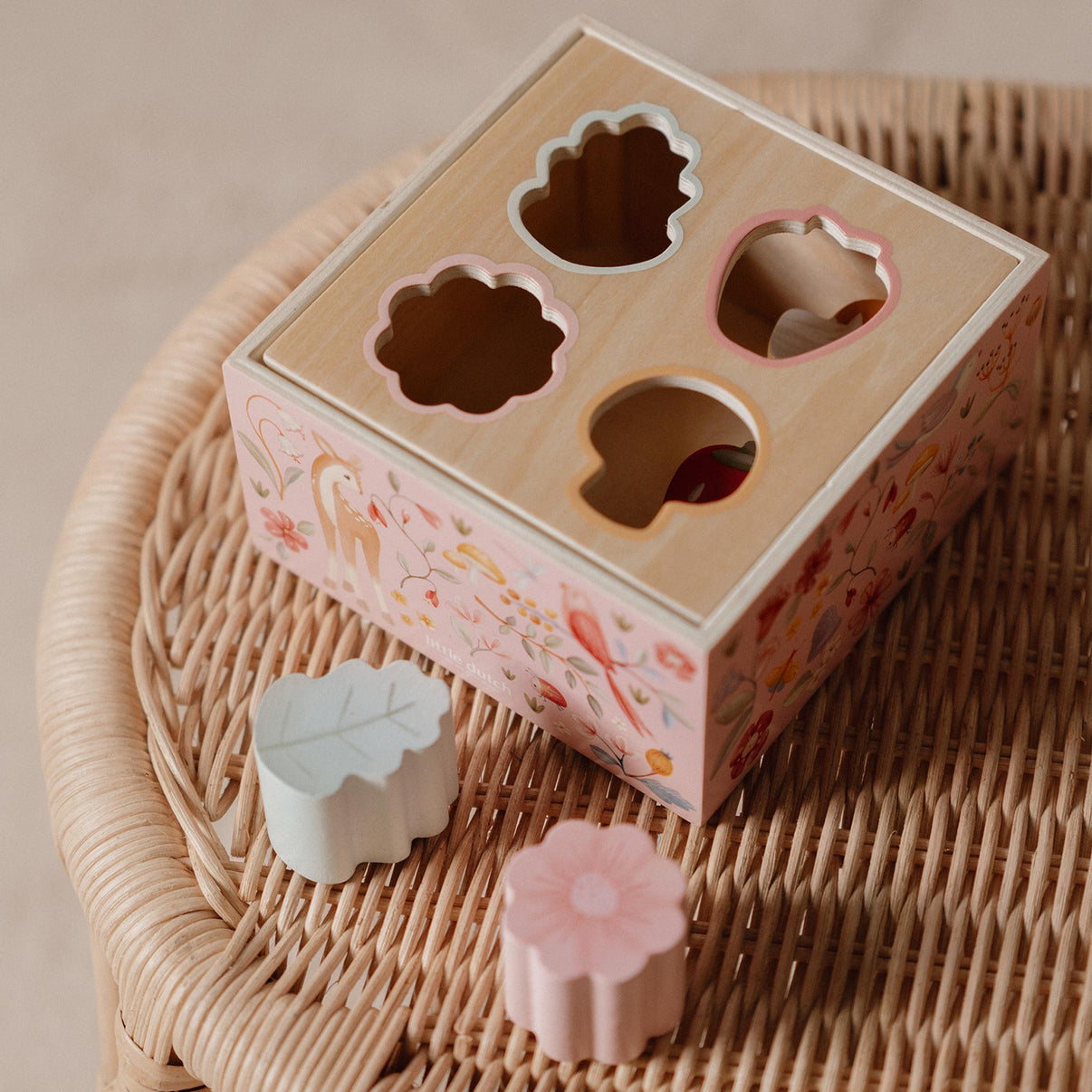 Wooden Shape Sorter - Fairy Garden