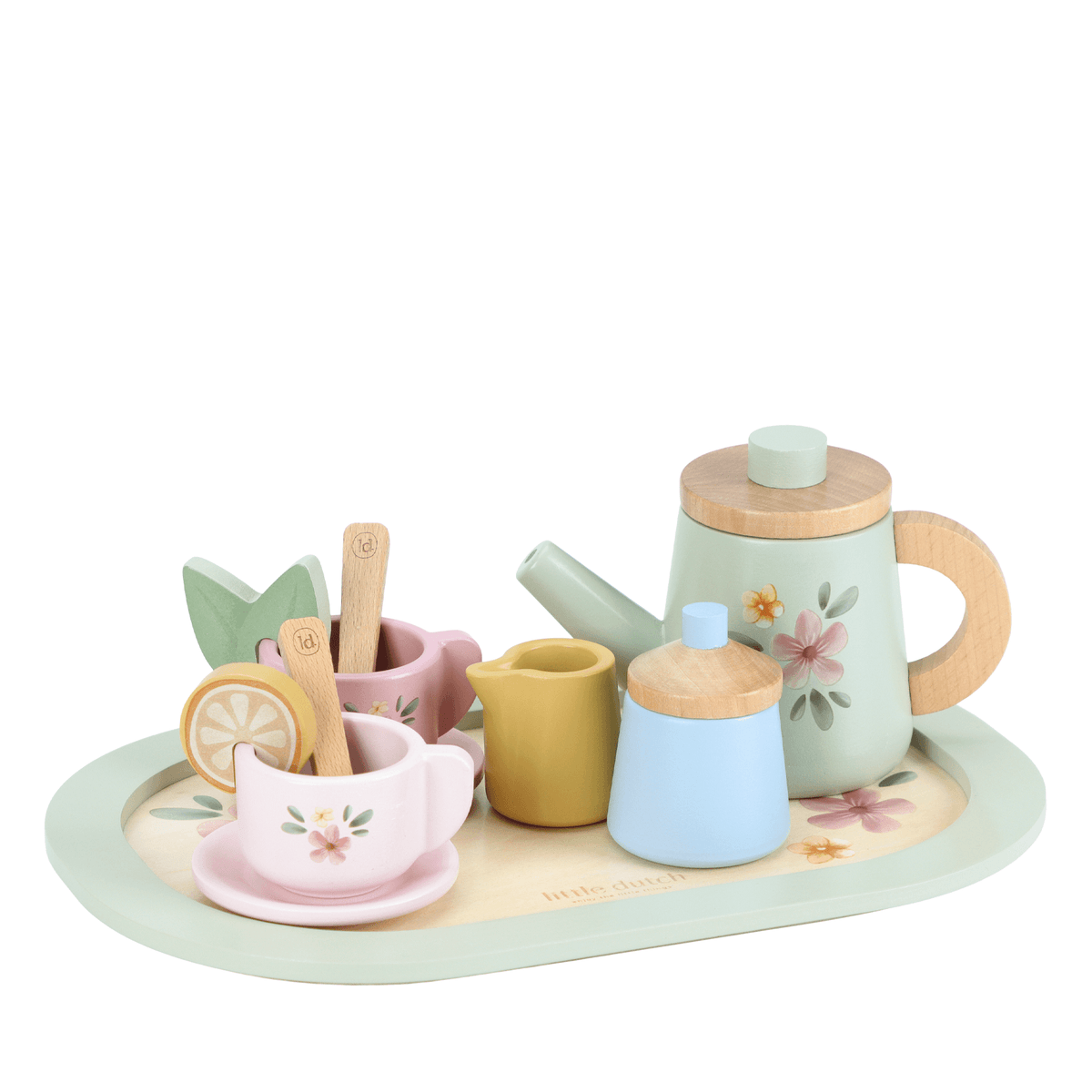 Wooden Tea Set