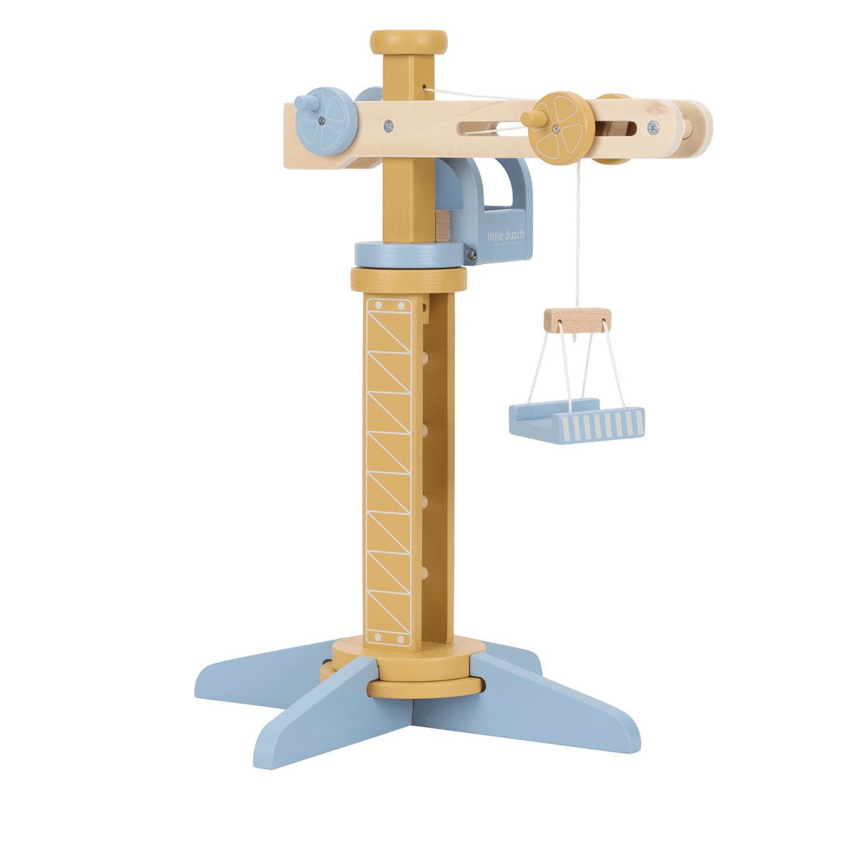 Crane set with wooden track