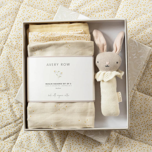 Rattle & Care New Baby Gift Set - Chamomile