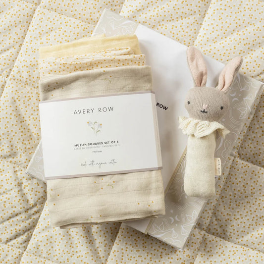Rattle & Care New Baby Gift Set - Chamomile