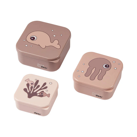 Snack box set 3 pcs - Sea Friends - Powder