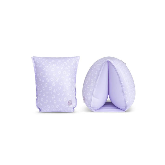 Lilac Leopard Print Arm Bands 2-6 years