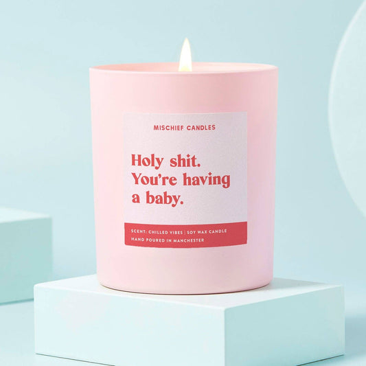 New Baby Gift Funny Baby Shower Candle You're Having a Baby