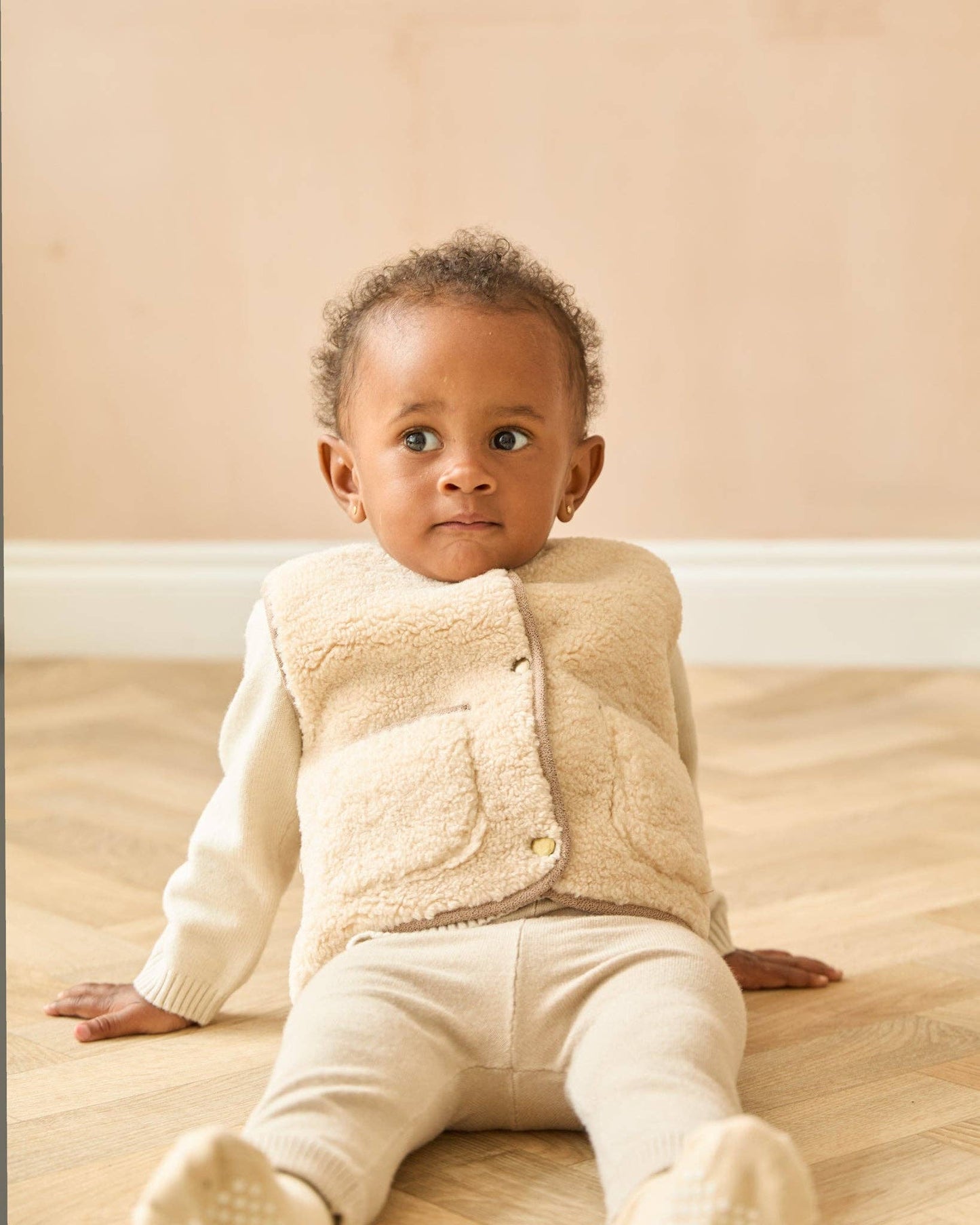 Be Happy Baby Sock | Biscuit