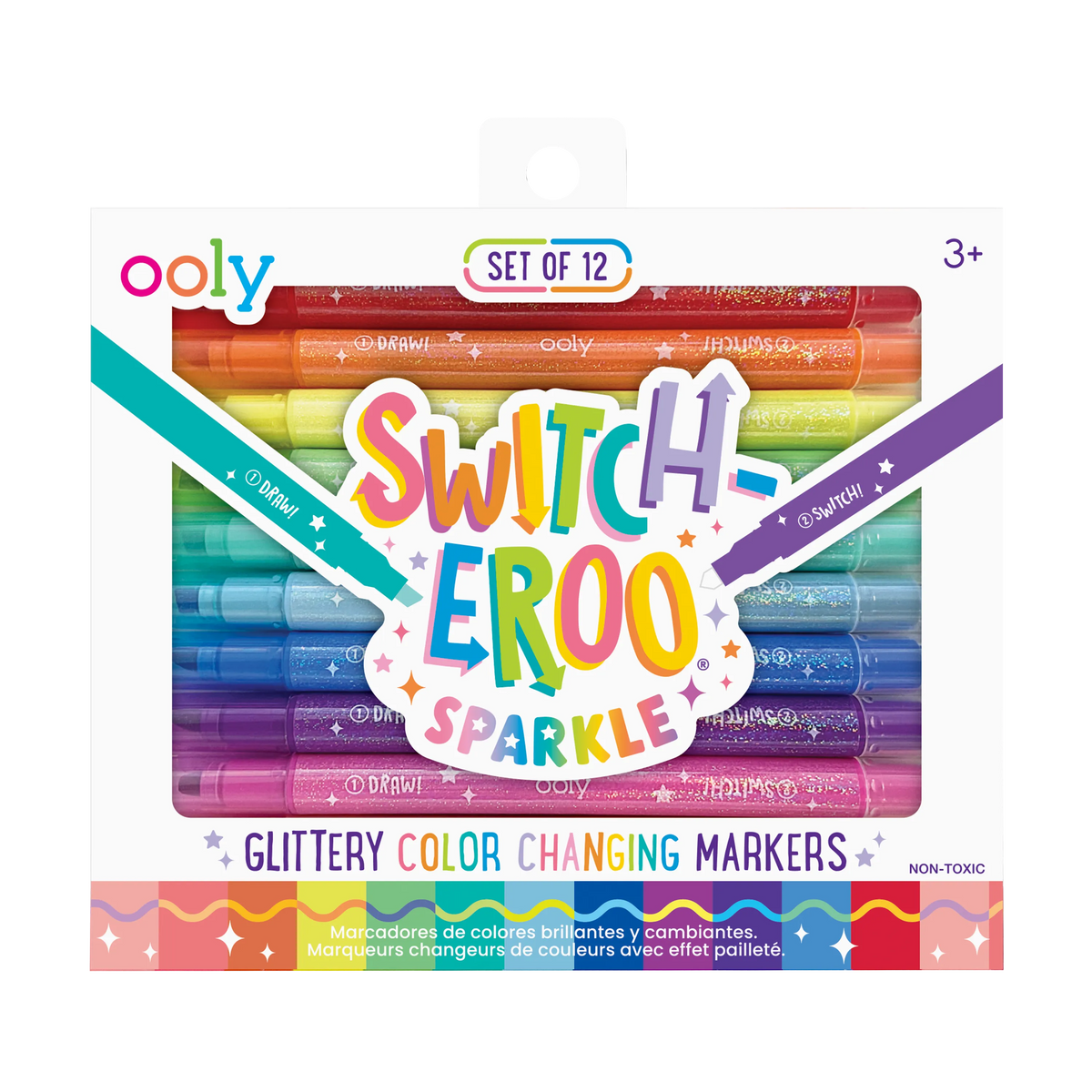 Ooly Switch-eroo!: Sparkle Glittery Color-Changing Markers