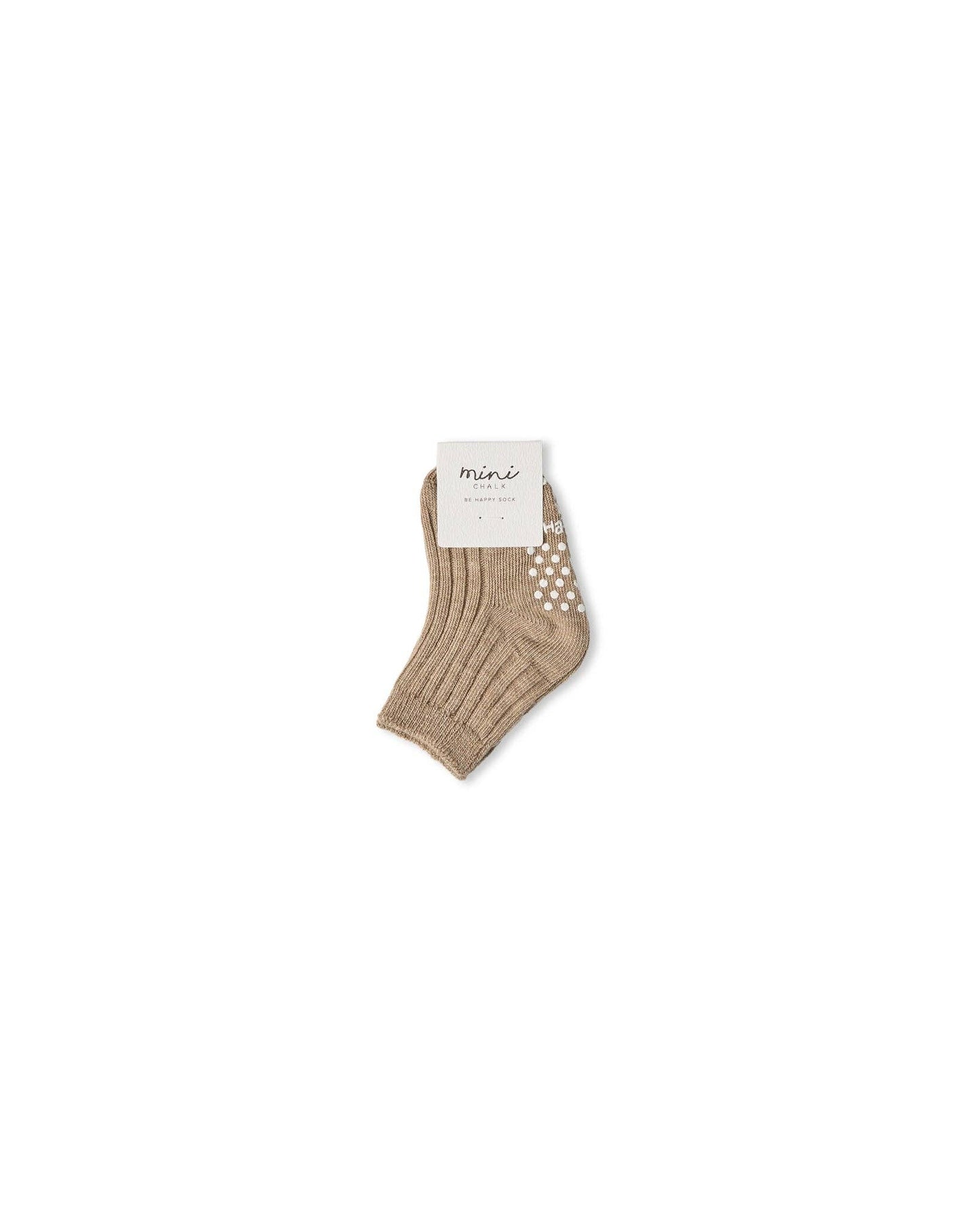 Be Happy Baby Sock | Biscuit