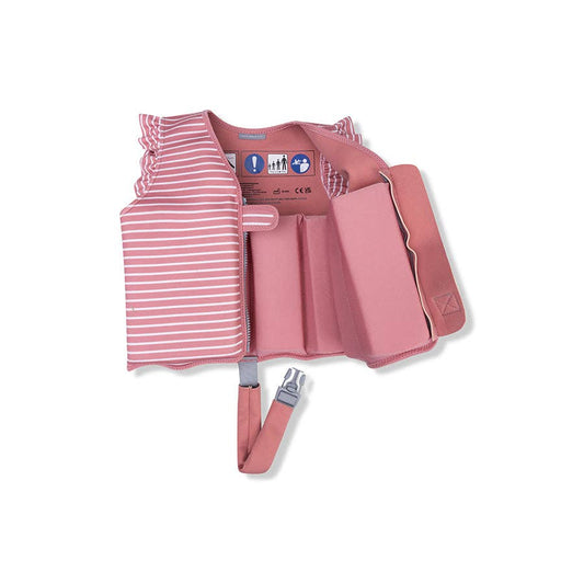 Swim Vest - Red/White - Daisy Flower: 2/3 Years