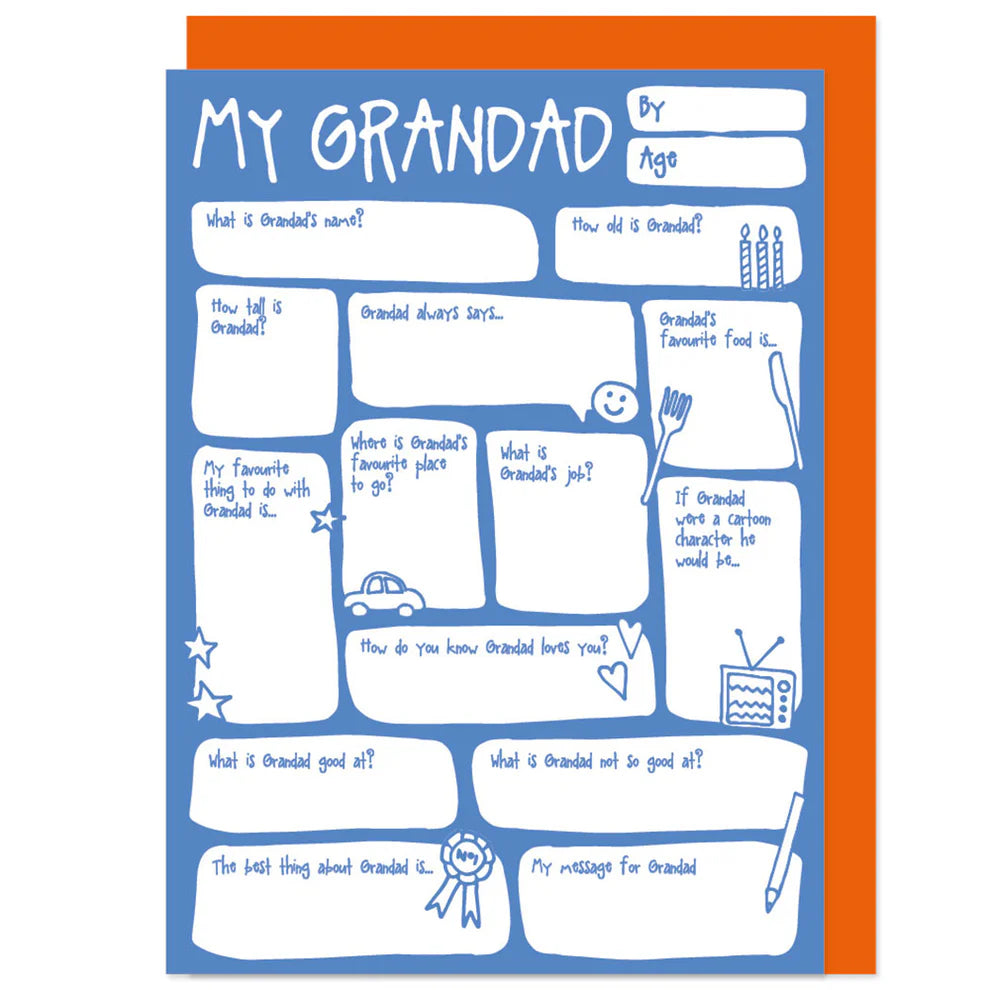 Bow & Bell - Fill in the Blanks Grandad