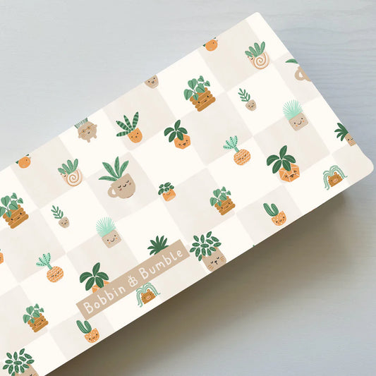 Bobbin & Bumble Travel Changing Mat - Pot Plants