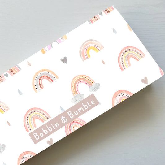 Bobbin & Bumble Travel Changing Mat - Pink Rainbow